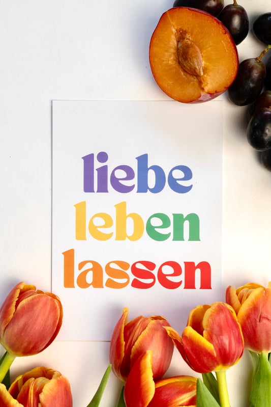 Postkarte "Liebe Leben Lassen"