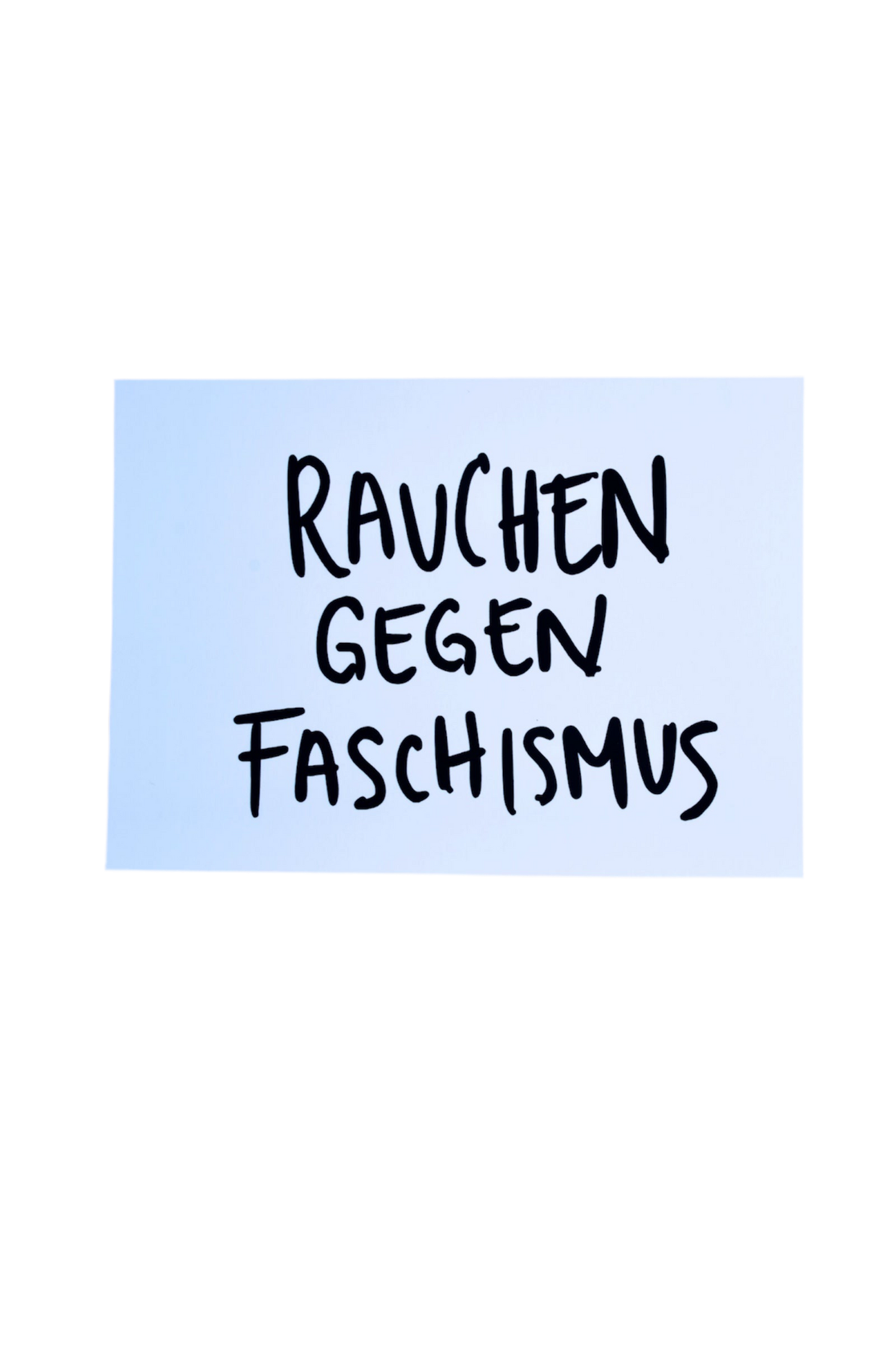 Postkarte "Rauchen gegen Faschismus"