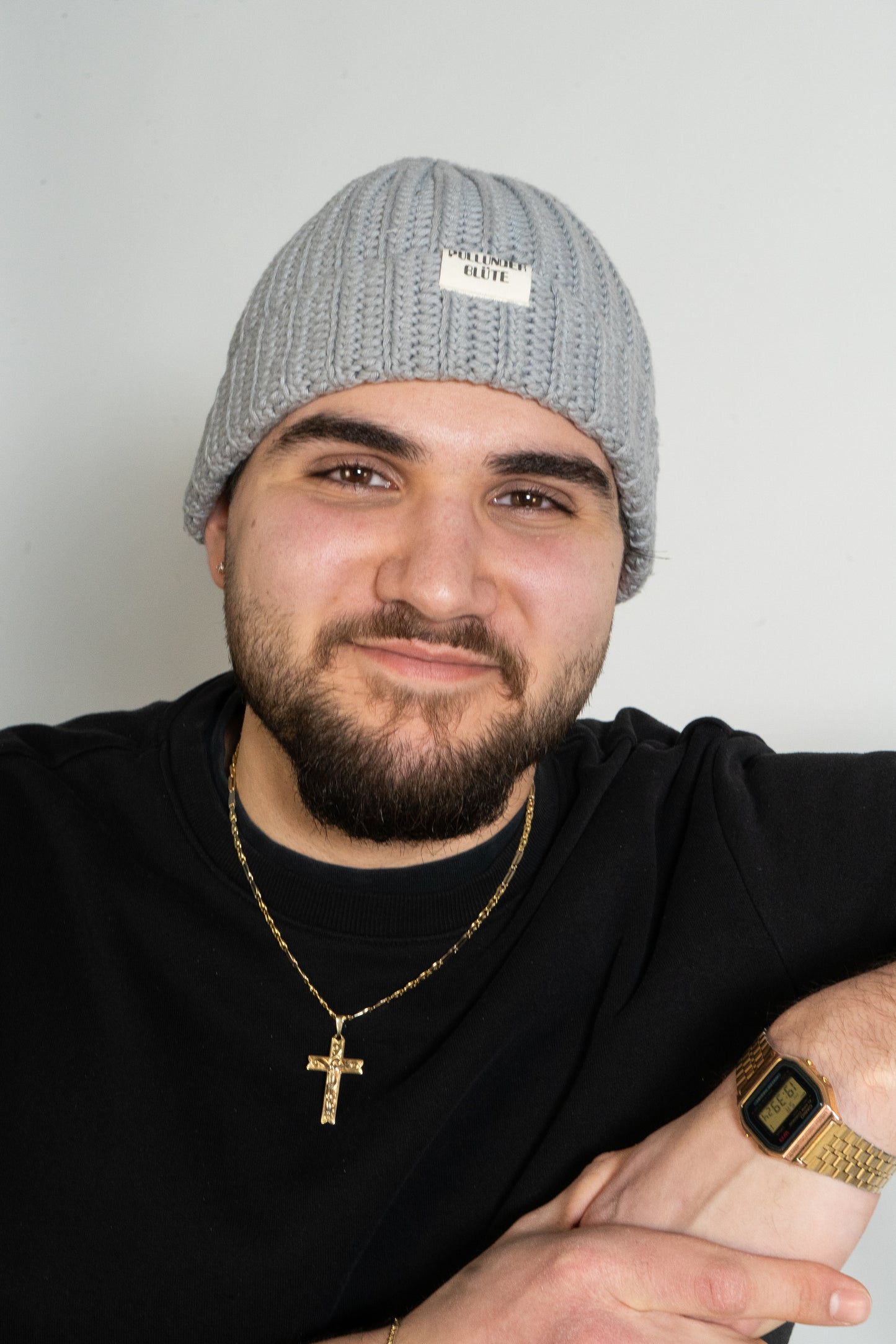 BEANIE HEDERA_ grey -by Pullunderblüte