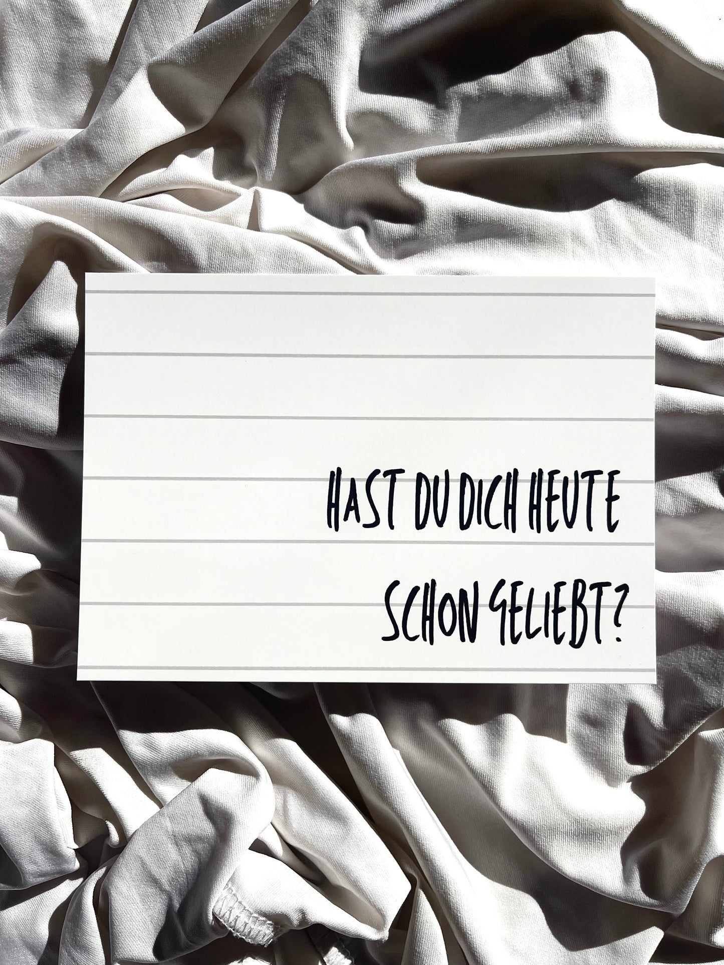 Postkarte "Hast du dich heute schon geliebt?" -by Pullunderblüte