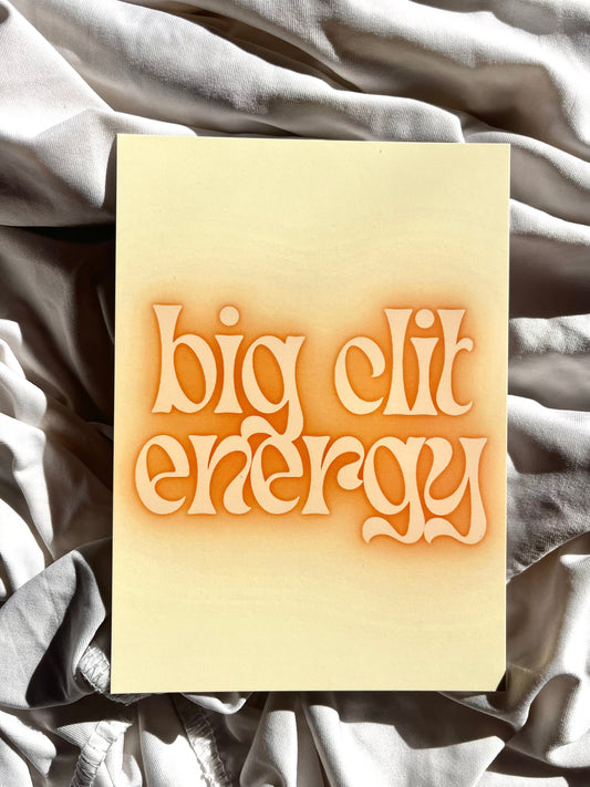 Postkarte "Big Clit Energy" -by Pullunderblüte