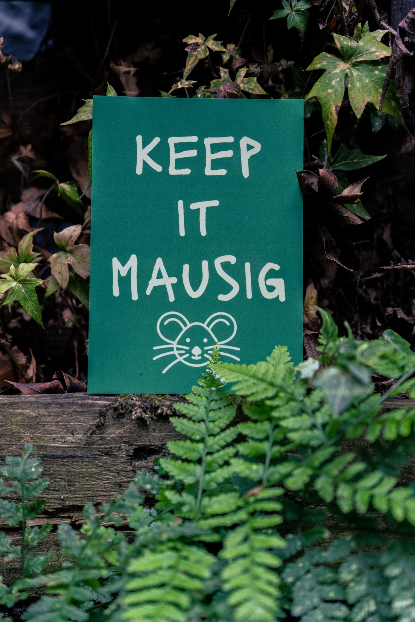 Postkarte "Keep it mausig"