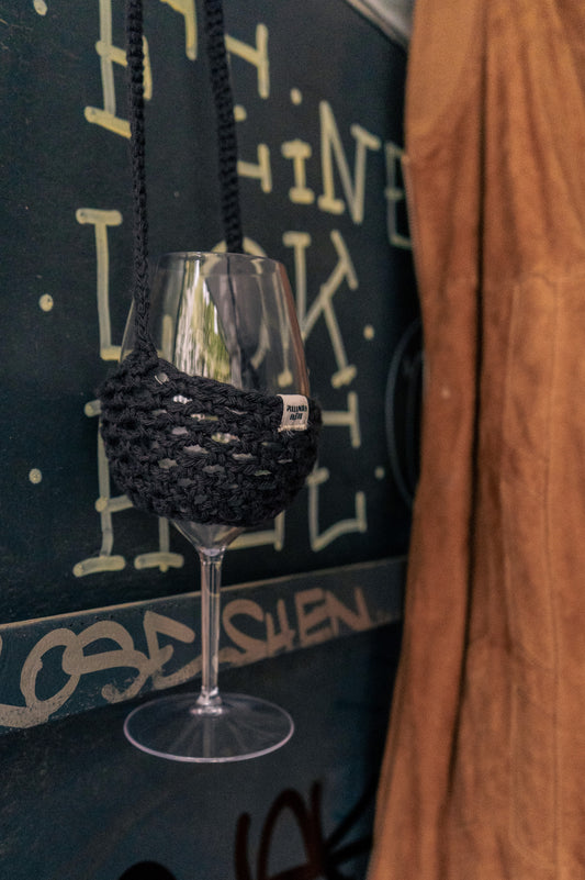 WEINGLASHALTER VITIS - schwarz