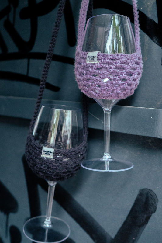 WEINGLASHALTER VITIS - schwarz