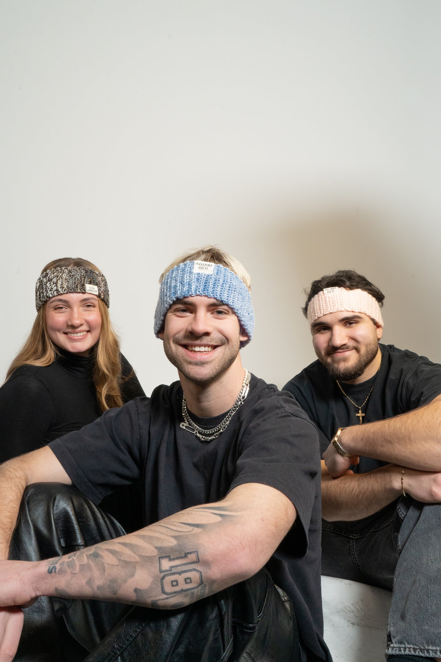 crochet headband_bluebrowngrey