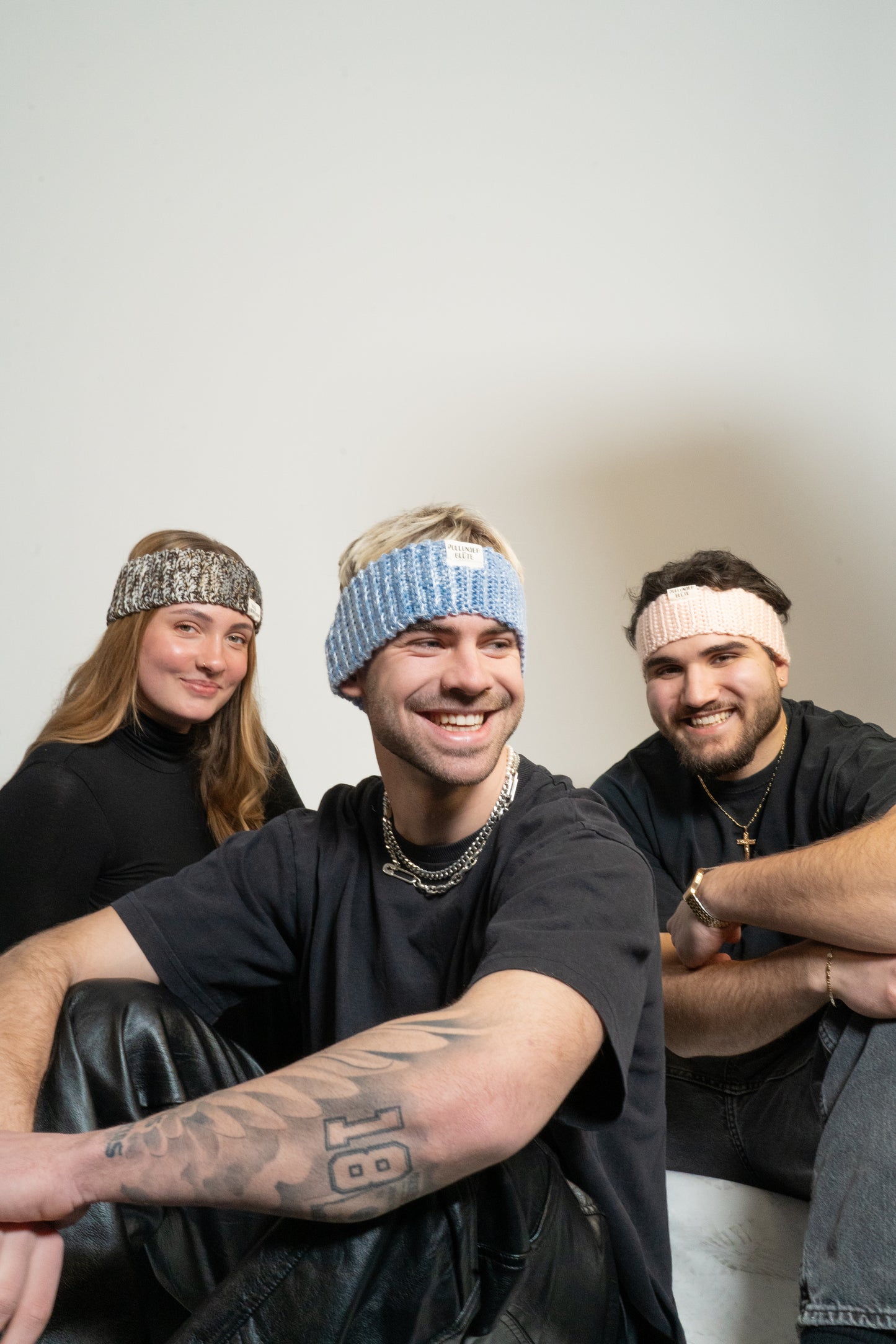 crochet headband _pink