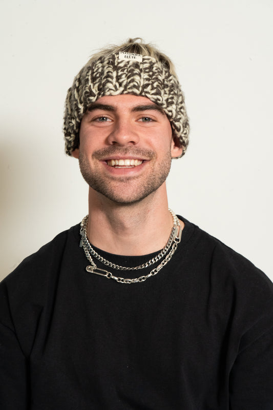 chunky crochet headband_brownbeige