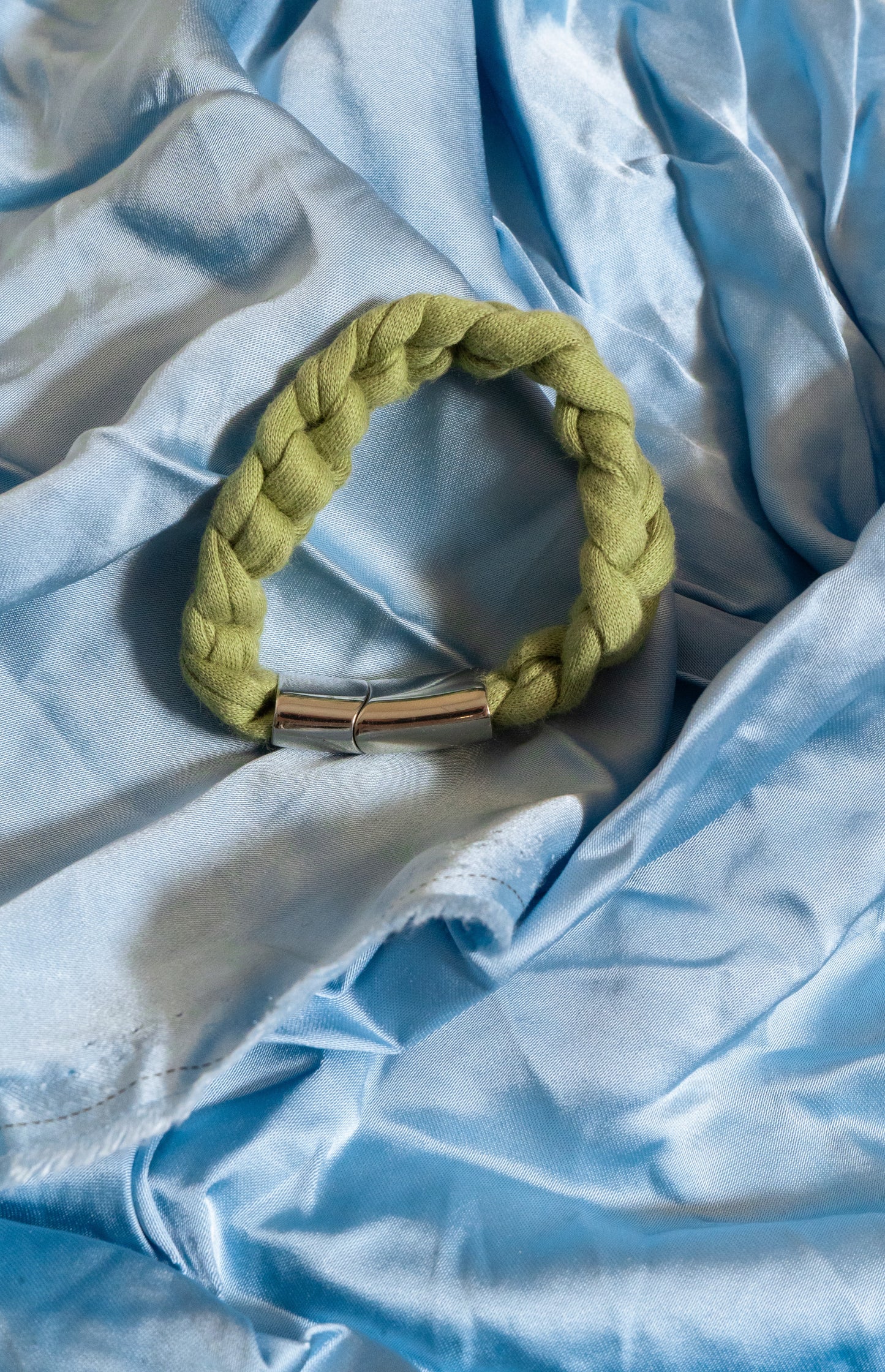 chunky bracelet- GREEN -by Pullunderblüte