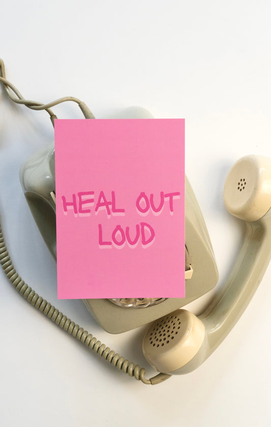 Postkarte "Heal out loud"