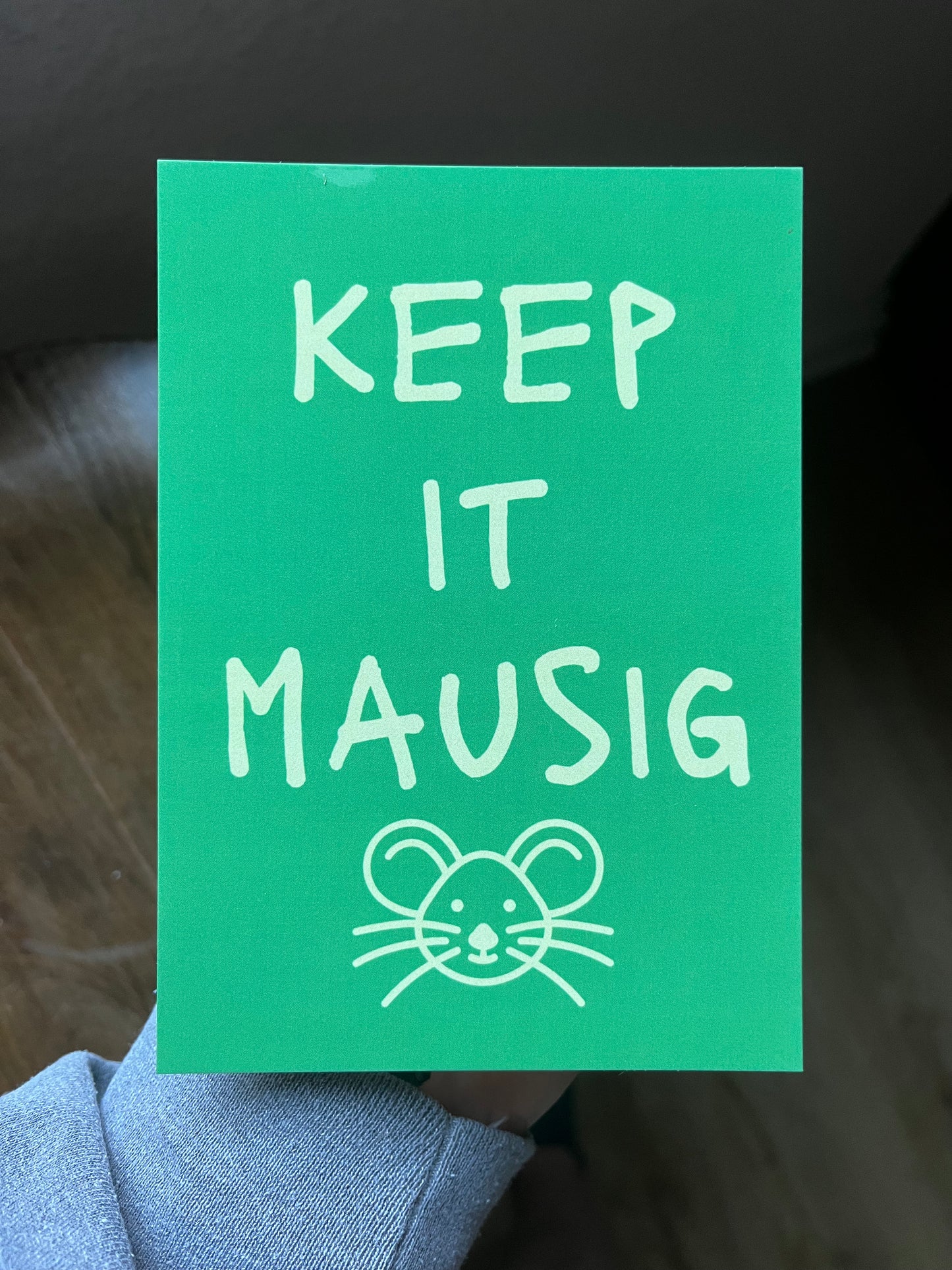 Postkarte "Keep it mausig"