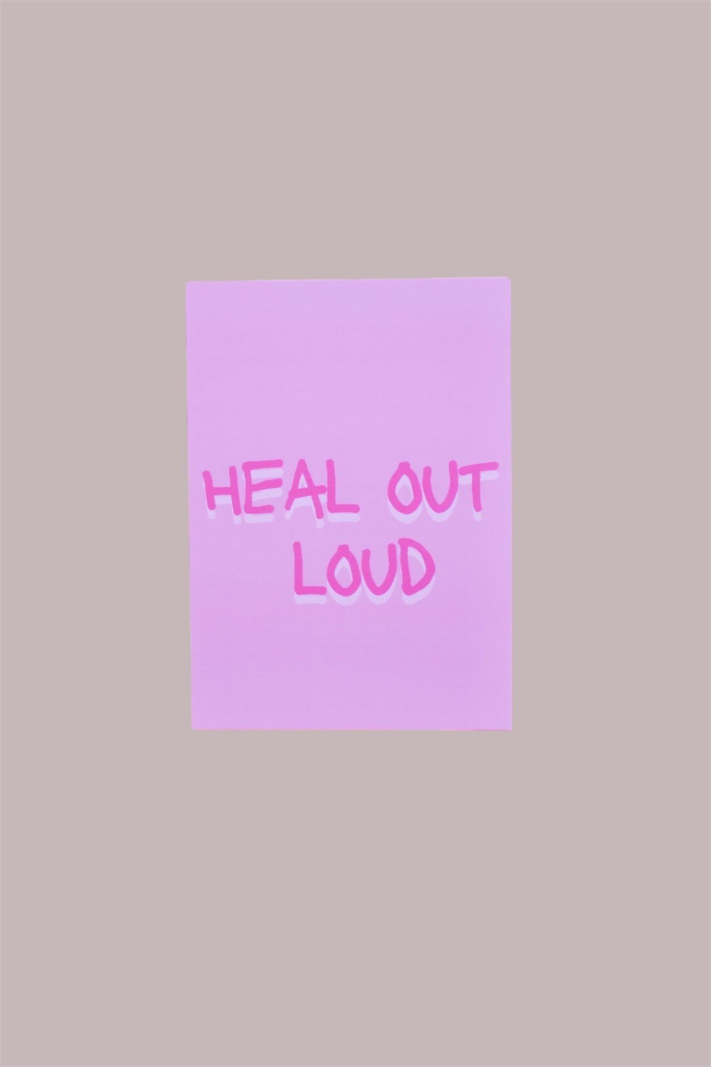 Postkarte "Heal out loud" -by Pullunderblüte