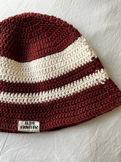 BUCKET HAT/ FISCHERHUT bordeaux_beige