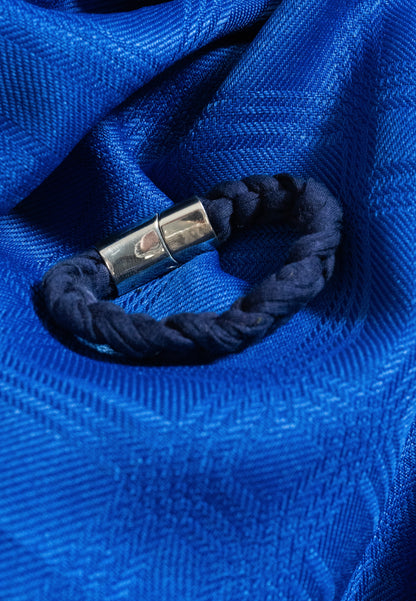 chunky bracelet- dark blue -by Pullunderblüte