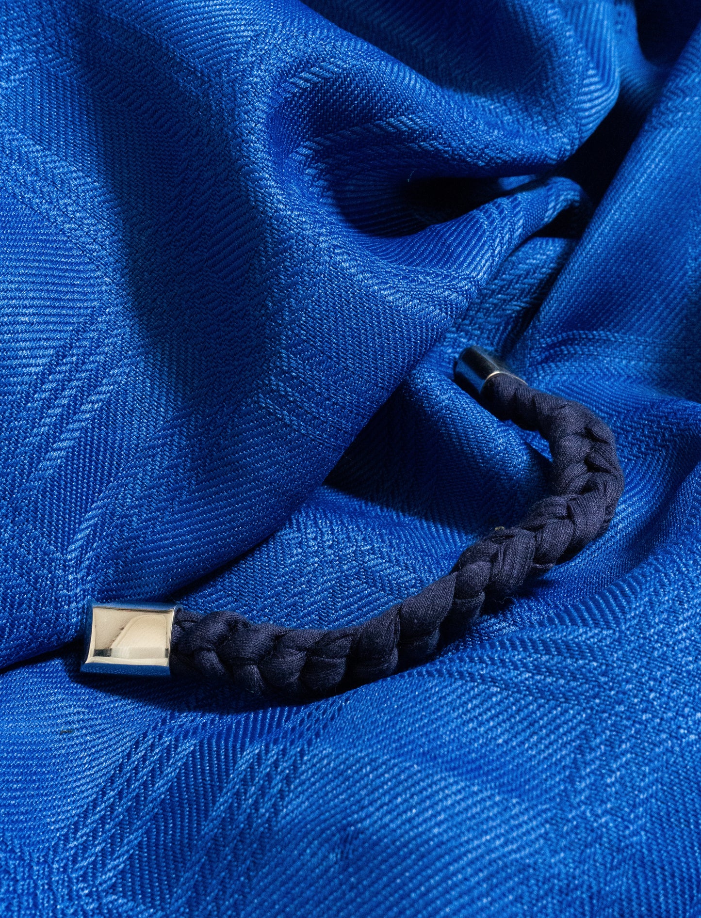 chunky bracelet- dark blue -by Pullunderblüte