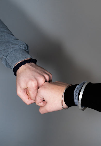chunky bracelet- dark blue -by Pullunderblüte