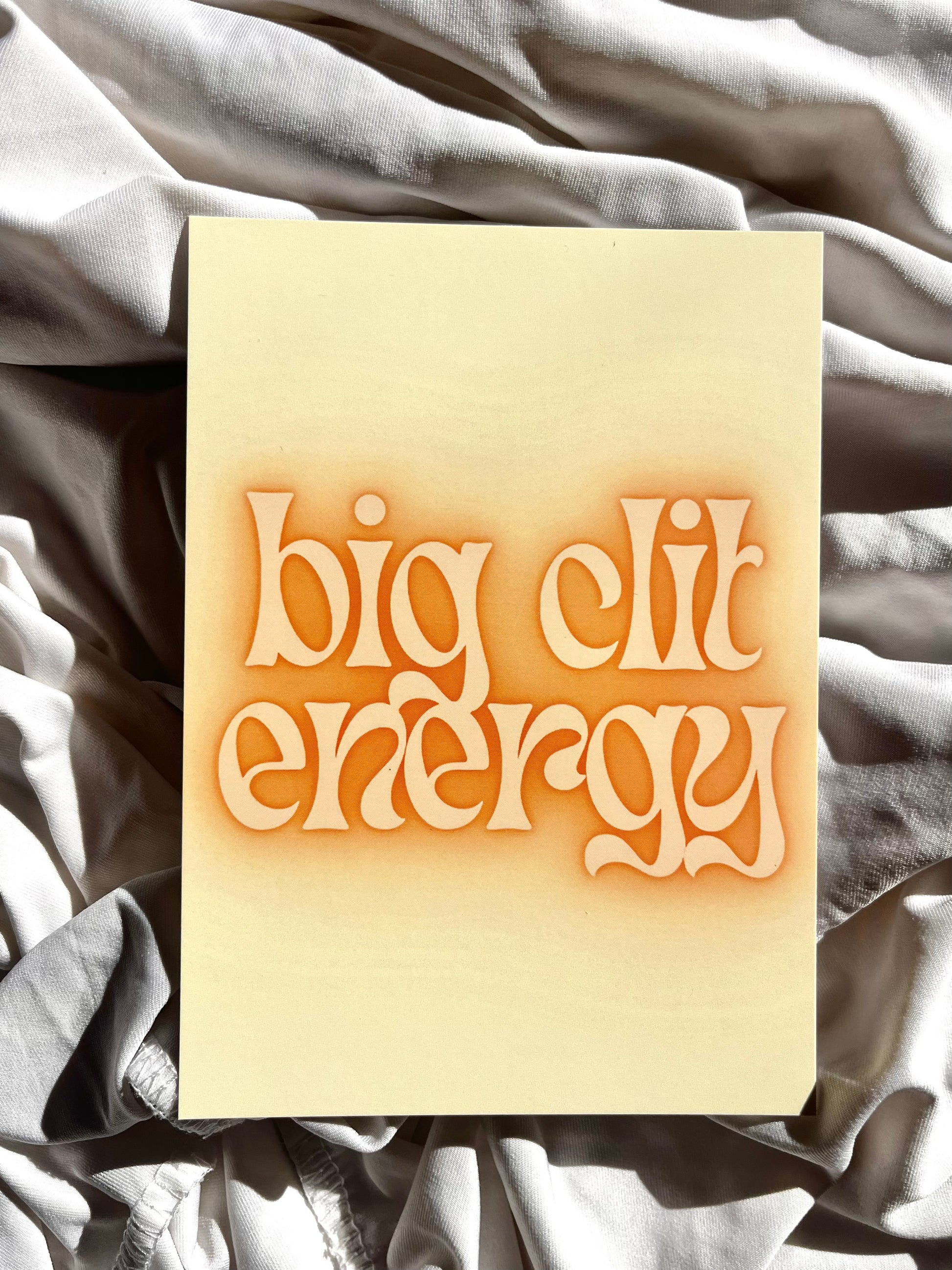 Postkarte "Big Clit Energy" -by Pullunderblüte