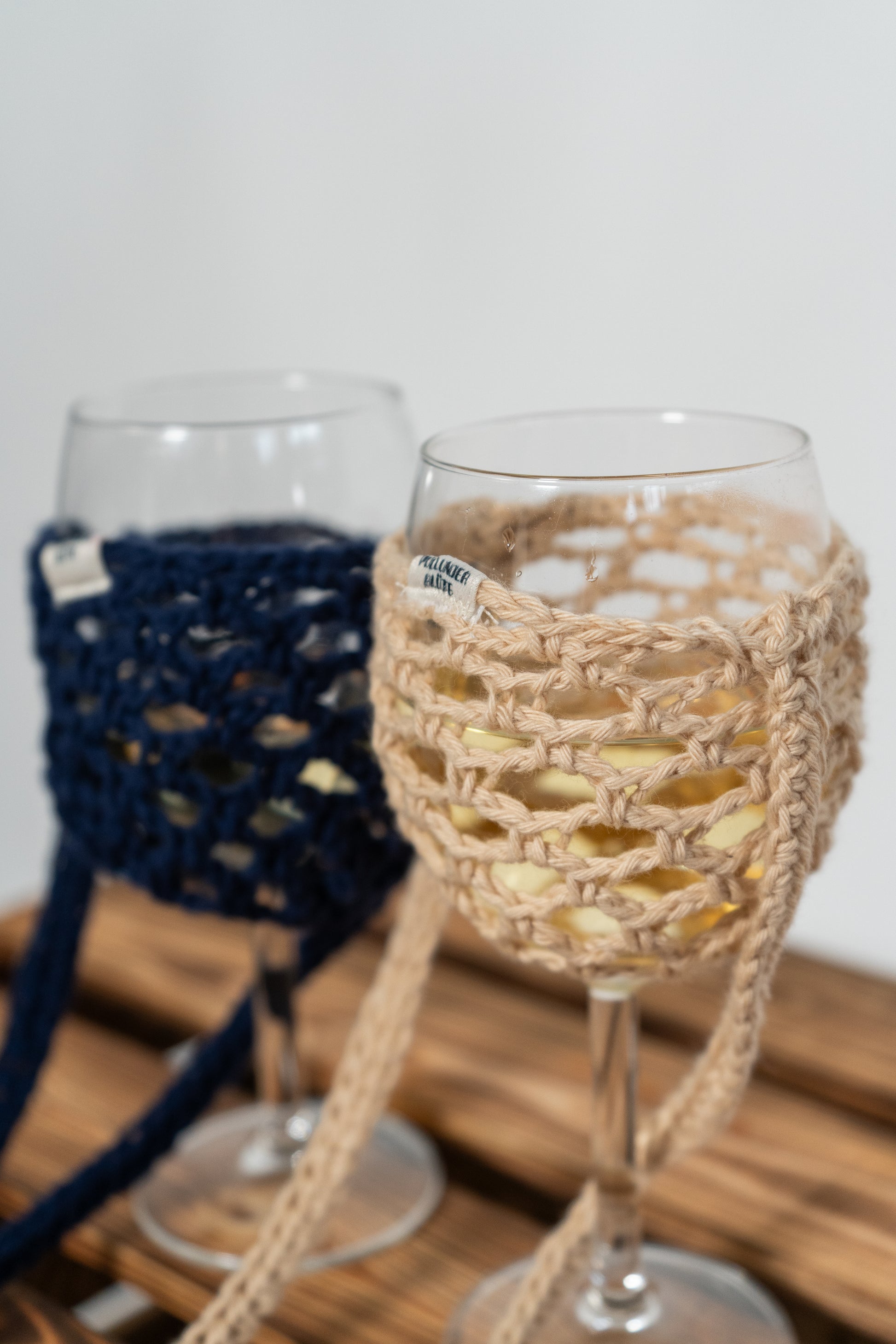 WEINGLASHALTER VITIS - beige -by Pullunderblüte