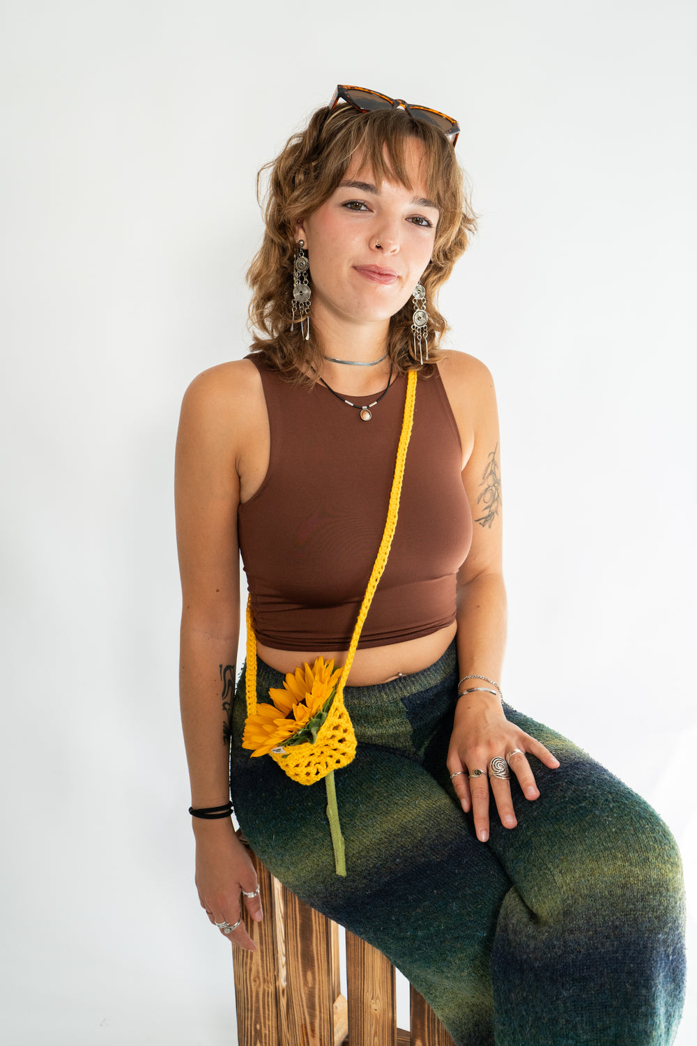 WEINGLASHALTER VITIS - sonnengelb -by Pullunderblüte