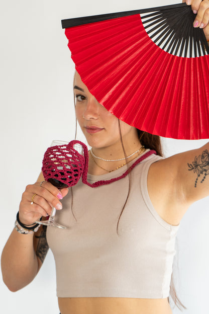 WEINGLASHALTER VITIS - redwine -by Pullunderblüte