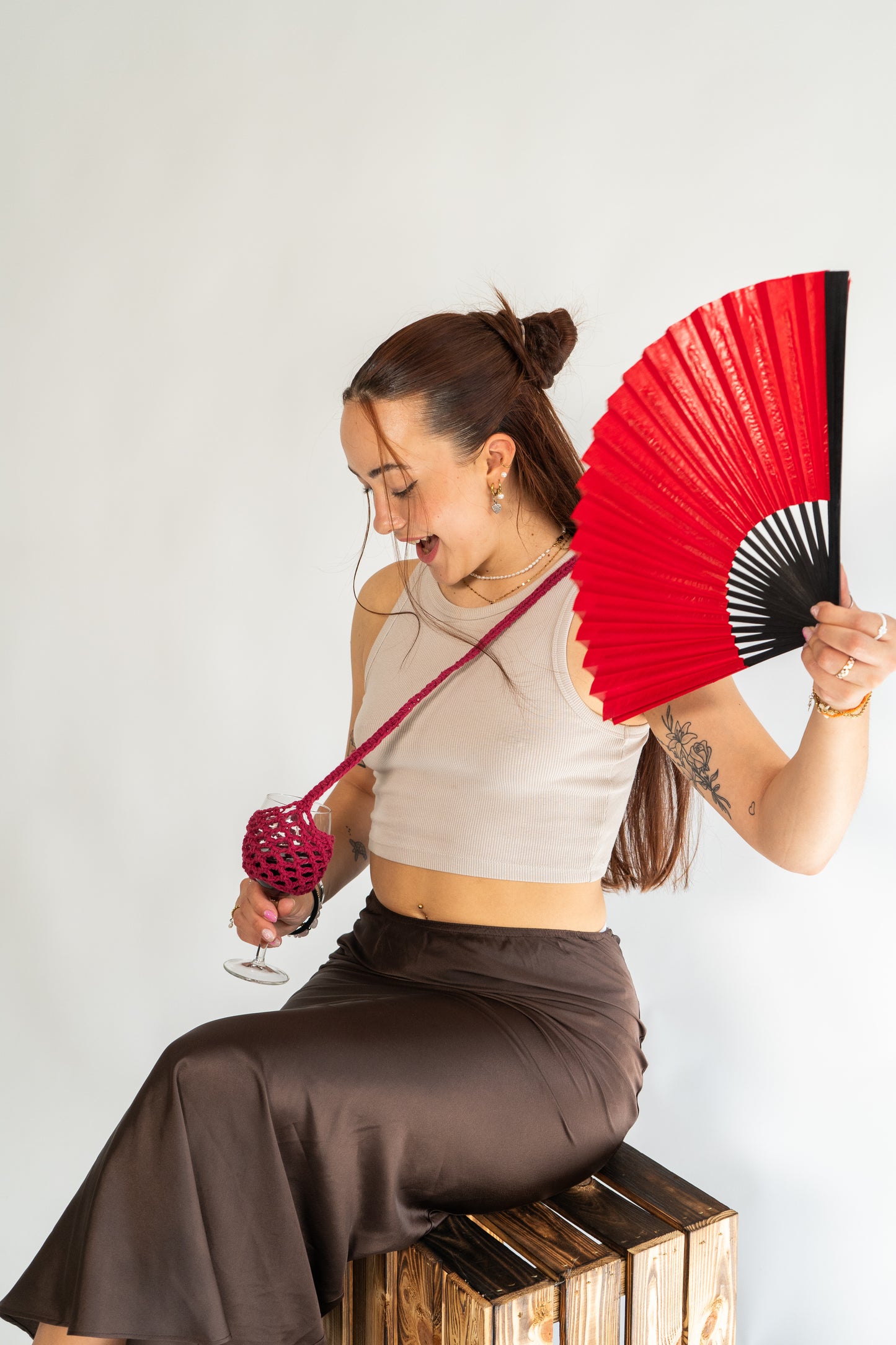 WEINGLASHALTER VITIS - redwine -by Pullunderblüte