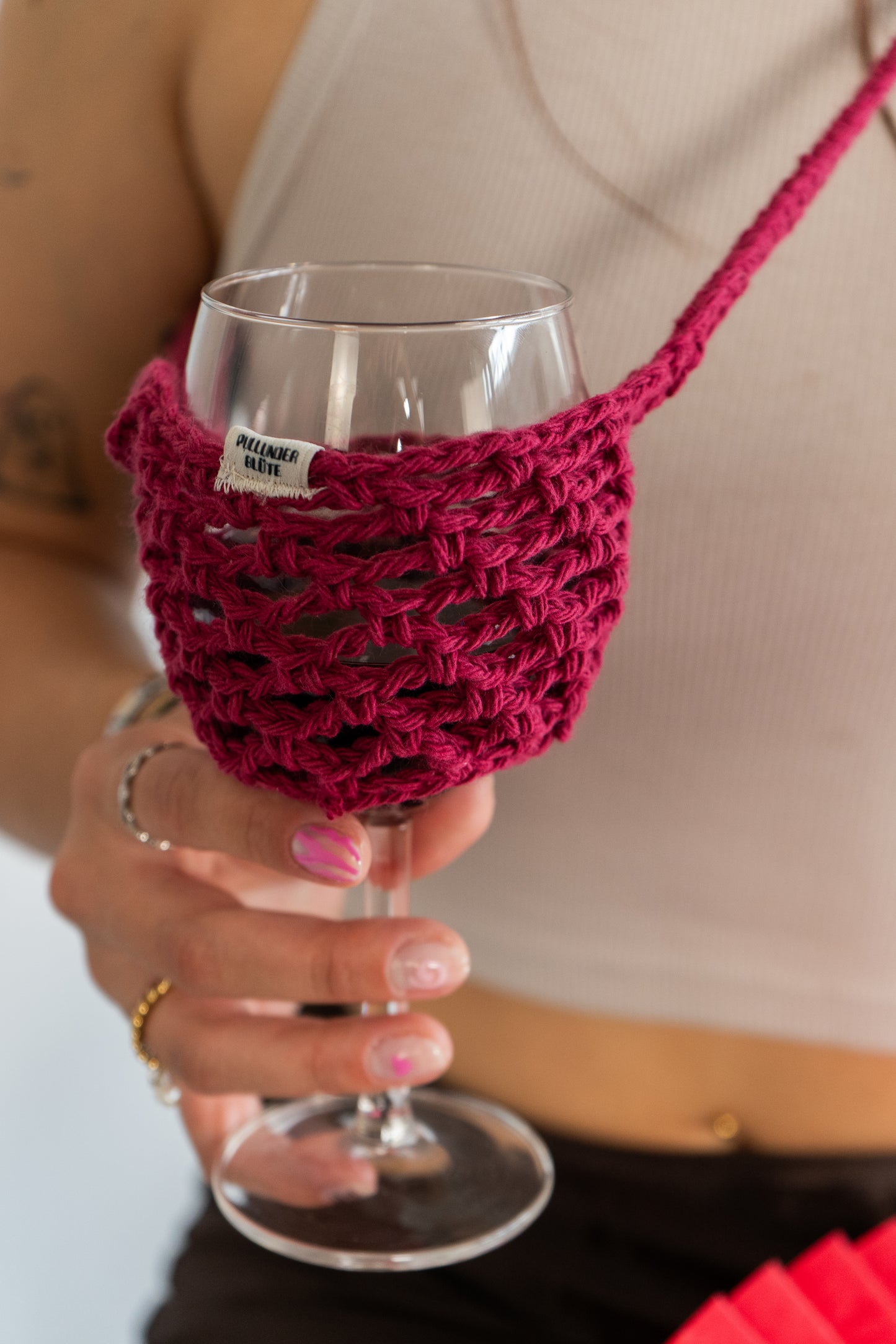 WEINGLASHALTER VITIS - redwine -by Pullunderblüte