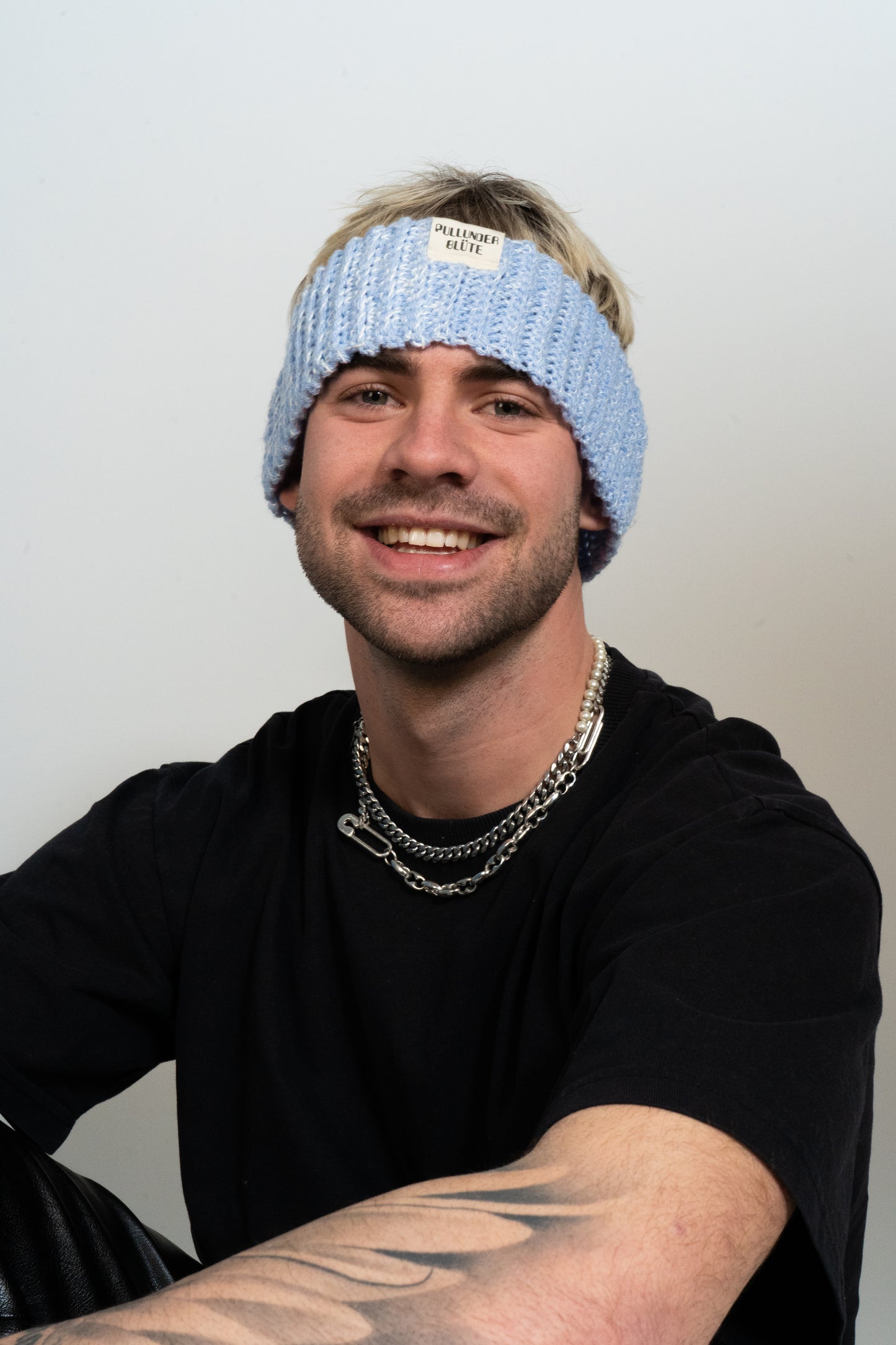 crochet headband_babybluewhite