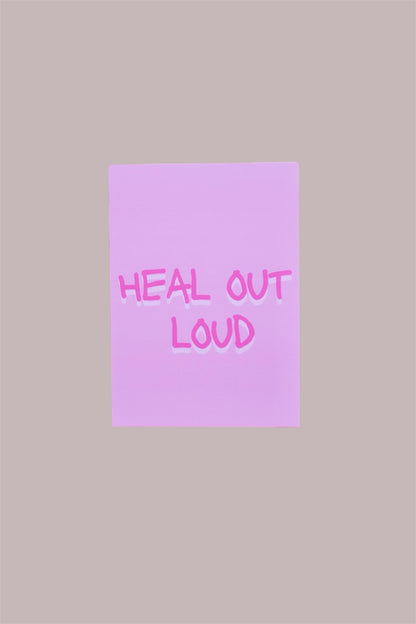 Postkarte "Heal out loud" -by Pullunderblüte